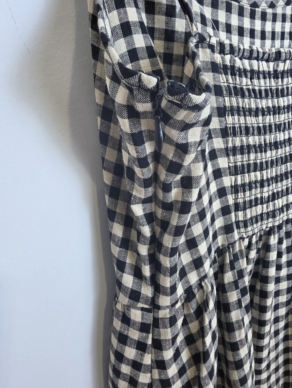 Gap Black and White Gingham Spaghetti-Strap Maxi Dress Size XS NWT - Picture 6 of 14